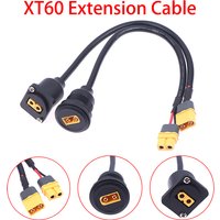 XT60 Male To Female Extension Cable, Round/Square Flush Panel Mount Charge Cable For RC Drones Battery E-Bike Connect Wire