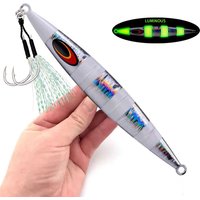 30g 60g 100g 150g 200g Deep-sea Boat Fishing Sardine Slider Jigging Lure Long Cast Metal Jig Fishing Lure Sea Fishing Jigs