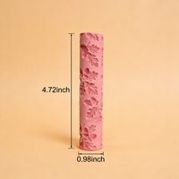 DIY Pottery Craft Oak Tree Acorn & Branch Pattern Clay Relief Texture Roller Rolling Pin Tool for Polymer Clay Ceramic Art