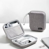 BOONA Hard Laptop Power Supply Organizer Case Travel Carrying Power Source Mouse Case Electronic Accessories Bag for MacBook