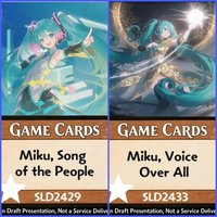 Selling NP Foil 50 part SLD FRA Miku, the Complete PerformerArchangel of Tunes Song of the Worldsoul...best quality proxy card