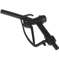 Manual Heavy Duty Fuel Nozzle, 25mm/20mm for Diesel/Gasoline, Max Flow 45L/min with Hook, Plastic Construction