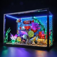 Hprosper LED Light for lego 10366 Icons Tropical Aquarium Decorative Lamp With Battery Box(Not Include Lego Building Blocks)