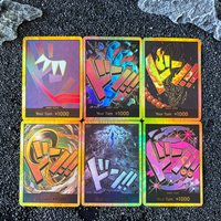 DIY Proxy OPCG TCG Collection Card Single Card GOLD DON Zoro Perona Trafalgar Law Kaido English Anime Flash Gold Card Gift Toy
