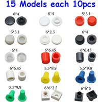 15 models 10 pieces each 5*3.1mm 5.5 * 9.8mm 6 * 6mm 8 * 4mm micro switch button cover packaging jog button assembly packaging
