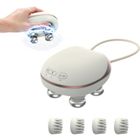 Mini Cordless Scalp Massager EMS Head Massage Machine Waterproof Head Scratcher Body Massager for Deep Cleansing Stress Relax