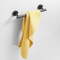 304 Stainless Steel Bathroom Towel Rack, Black Minimalist Towel Bar, Towel and Bath Towel Storage Rack, Bathroom Towel Single Rod, Available in Lengths of 11.81in, 15.75in, 19.69in, 23.6in