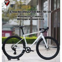 Cheap Aluminum Wireless Gravel Bike Wheeltop GEX-12S 700X50C Disc Brake Full Hidden Cable Carbon Fork Bicycle With UDH Hanger