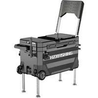 40L Fishing Cooler Box with Wheels large Portable Outdoor Fishing Ice Box Light Insulation Thickened Fishing Box Fishing Kit