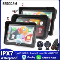 BEPOCAM Digital Dashboard Motobike Monitor Display Screen GPS Navigation Motorcycle Carplay Android Auto Waterproof Touchscreen