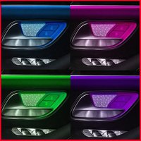 For Benz A GLA GLB CLA W177 C118 H247 X247 Interior Door Bowl Diamond Sticker Ambient Light Modification Accessories 2/4PCS