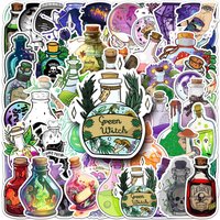 50-100PCS Magic Potion Graffiti Stickers Cartoon Creative Waterproof Decals for Luggage Notebok Skateboard Fantasy Journal Decor