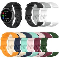 16mm 18mm 20mm 22mm Width Silicone Quick Release Wristband Replacement Sports Straps Bracelet Watch Band for Smartwatch