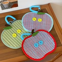 Summer Dopamine Woven Palm Fan Portable Creative Mosquito Repellent Hand Fan Bracelet Lanyard Mini Palm Fan Ornament