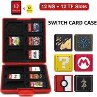 12 in 1 for Switch OLED Hard Game Card Case Storage Box Game Cartridge Case for NS Switch Games for Micro SD Memory Cards