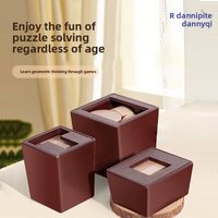 Cross-border Creative Wooden Intellectual Magic Box | 6-piece Building Blocks Challenge | Educational Puzzle Brain-teasing Game