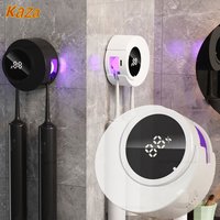 Toothbrush Holder UV Light Rechargeable Toothbrush Sterilizer With LED Display Bathroom Wall Mounted Electric Toothbrush Holder
