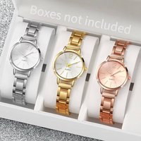 1/2/3PCS Simple Dial Women Quartz Watch Fashion Small Ladies Wristwatch Reloj Mujer Girls Clock Gift(Without Box)