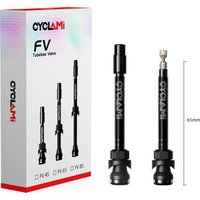 AliExpress NONE CYCLAMI 45 65 85 mm Tubeless Valves Bicycle Aluminum Alloy Presta Nipples Removable Core Air Valve For Road MTB Mountain Bike