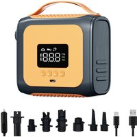 Electric Paddle Board Pump, 20PSI Portable SUP Air Compressor with Auto Shut-Off & Deflation 12V DC Car Connector for Kayak Boat