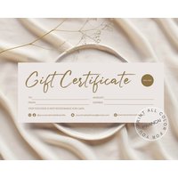 Beauty Spa Gift Coupon Cards Editable Gift Voucher Template Printable Gift DIY Voucher Certificate Modern Gift Card for Business