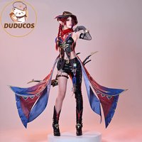 Chasca Cosplay Costume Game Genshin Impact【XS-2XL】DUDU-SR Women Halloween Dress Costume Natlan Chasca Cosplay Hat Plus Size