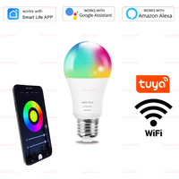 Tuya Smart WiFi LED Light Bulb E27 15W 20W 220V 110V Alexa Compatible RGBCW Led Lamp For Smart Life Google Assistant Home Decor