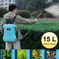 15L Powerful Lawn Electric Water Sprayer with 4 Mist Nozzles Auto Garden Irrigation Sprayer Bottle Rechargeable Backpack Sprayer