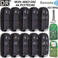 Świetny oryginalny układ PCB 4A M3N- 40821302 Kluczyk samochodowy 433 MHz do Fiata 500 500X 500L Jeep Compass Renegade