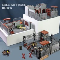 Blocs de construction MOC Base Militaire, Blocs de construction d'armes, Jouets pour garçons, Accessoires compatibles avec les armes classiques de l'armée, Briques, Jouets pour enfants