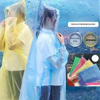 5/10Pcs Disposable Waterproof Rain Poncho Compact Emergency Outdoor Hiking Mountain Travel Lightweight Portable Raincoat