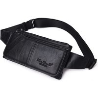 Men Waist Fanny Pack Belt Hip Bag Purse Genuine Leather Travel Fashion Real Cowhide Male Shoulder Sling Chest Cross body Bag