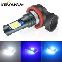 2 PCs Daul Color H7 H11 Led Fog Light 9005 HB4 3030 LED 24Smd 9006 HB4 Fog Lamps H4 Cars Headlight Bulbs 12V White Yellow
