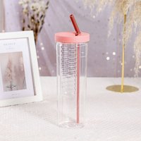 New 800ML Water Bottle Leak-Proof With Tea filter Drinking Cup Clear Portable Sippy Cup Outdoor Sports