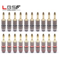 20 sztuk/10pairs Monster wtyczka bananowa 24K pozłacane czystej miedzi Adapter do głośnika śruby wtyczki głośnikowe złącza Audio