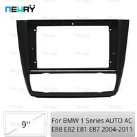 9 Inch Car Radio Fascias Android Stereo Player 2Din Head Unit Panel Dash Frame Instal For BMW 1 Series E88 E82 E81 E87 2004-2011