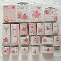 95pcs-Stickers Greeting Card Folding Card Set-pink cake Design-used for DIY packaging decorating anime,Kpop, Birthday gifts