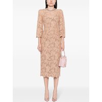 HIGH STREET Newest 2026 Fashion Stylish Designer Women's Beaded Diamond Long Sleeve Slim Water-Soluble Lace Dress