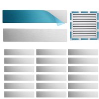 Self-Adhesive Metal Sheets 20PCS Magnetic Mounting Plates Strong Hold Steel Strips For Magnets Cabinet Kitchen Door Vent