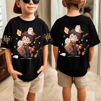 Harry Potter Officially Licensed Magical Character T-Shirt for Boys & Girls - Double-Sided Print with Harry Potter