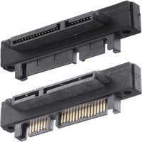 90 Degree Left/Right Angled SFF-8482 SATA 7+15 22Pin Connector Male to Female Adapter Extension Card for SATA HDD SSD Hard Drive