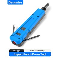 Denswire Impact 110 Punch Down Tool with Cable Hook Removable for 110/66 Blades RJ45 Terminal Insertion Tools Cable Cat6/Cat5e