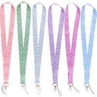 FI50 Heart Rope Strap Girl's Keychain Neck Lanyard For Students Keys Long Phone Hanging Ornaments Anti-Lost Hang Rope Gifts