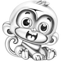 CYCUFF 925 Sterling Silver Cute Monkey Animal Pendants Bracelet Charms Fit Necklace Jewelry Party Beads DIY Fine Gifts