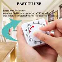 Multifunctional Mechanical Reminder Timer Kitchen Countdown With Alarm Reminder Timer Cooking Teaching Homework Office