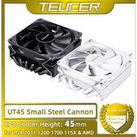 TEUCER UT45 Series CPU Cooler 45mm ITX Case Air Cooling Radiator with UT12015 FDB Fan for AM5 AM4 and LGA1700 1200 2011 for X99