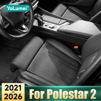 For Polestar 2 2021 2022 2023 2024 2025 2026 Universal Leather Car Seat Extension Leg Pad Protection Cover Relieve Fatigue Mat