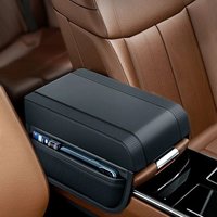 Portable Car Armrest Box Booster Pad Auto Central Console Protection Cushion Thicken Hand Support Arm Rest Storage with Pocket