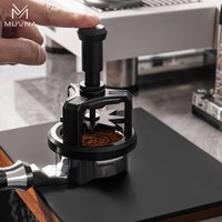 MUVNA WDT tool needle Distribution for 51/53/58mm Portafilter ,Press to automatically rotate with 9 Needles Coffee Accessories