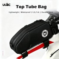 ULAC Bicycle Top Tube Bag Seatpost Bag for MTB Road Bike Ultralight Waterproof Cycling Frame Pannier Bag with Inside Pocket